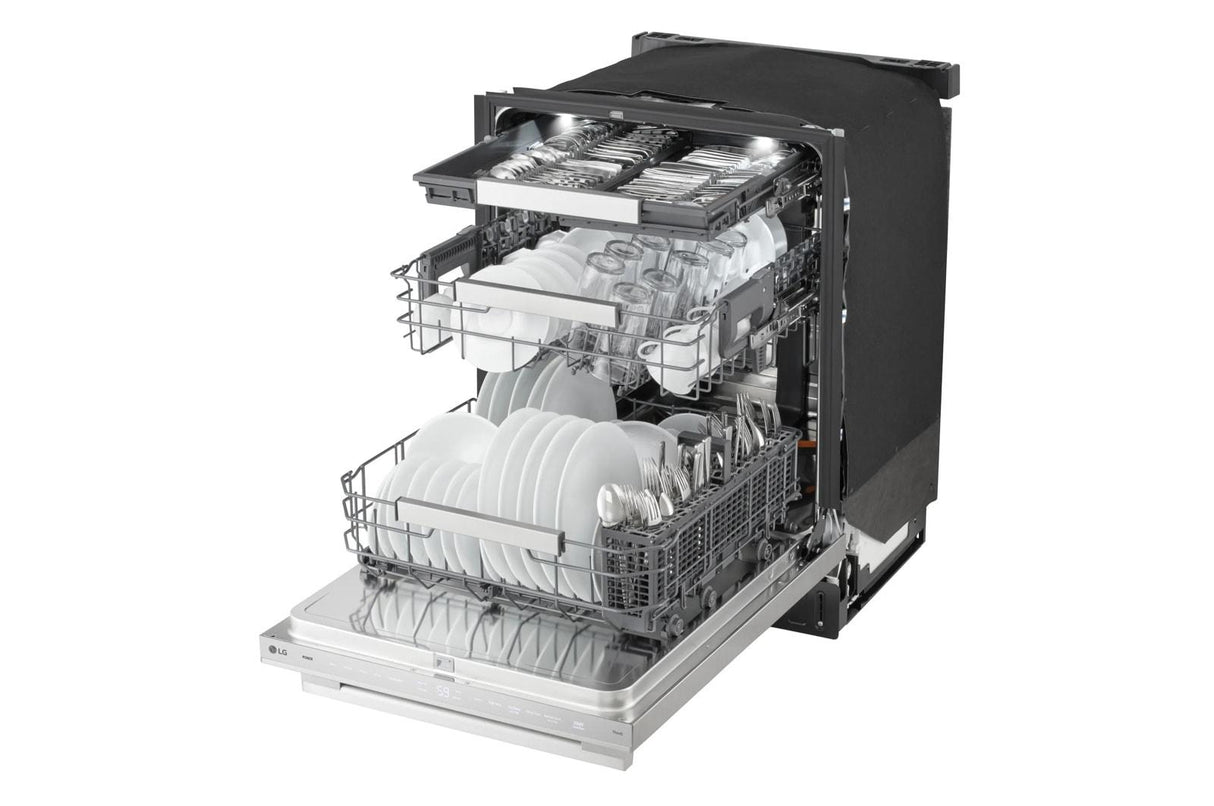 Smart Hidden Top Control Dishwasher with 1-Hour Wash & Dry, QuadWash® Pro, TrueSteam® and Dynamic Heat Dry™ w/AutoVent Dry™