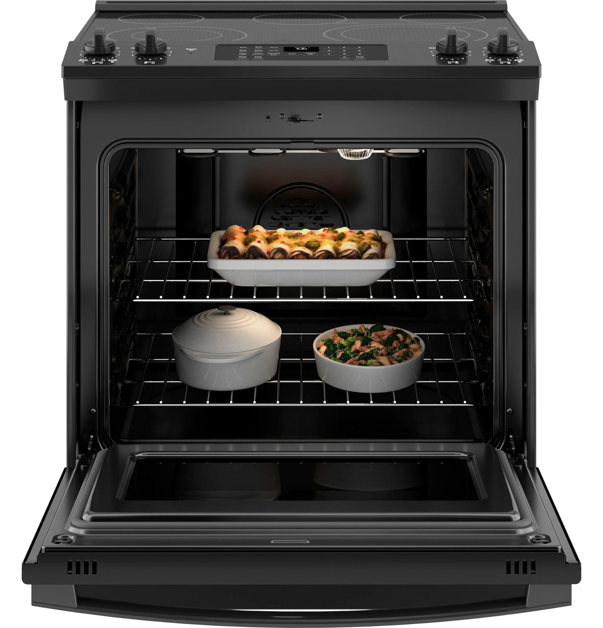 GE® 30" Slide-In Electric Convection Range with No Preheat Air Fry