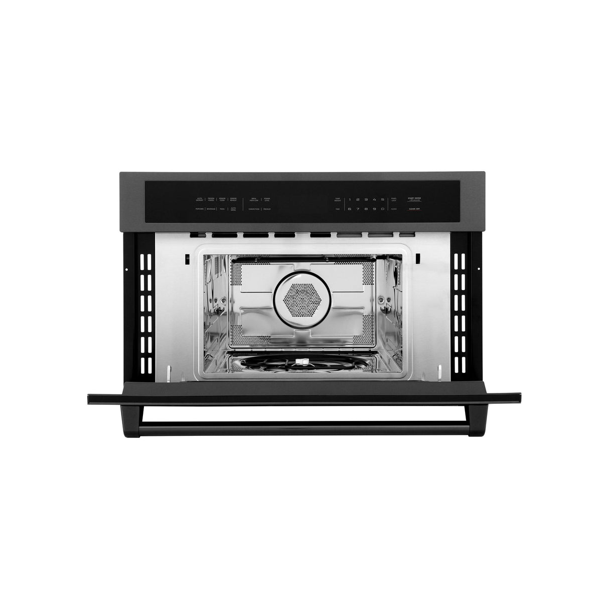 ZLINE 30 in. Microwave Oven in Black Stainless Steel with Traditional Handle (MWO-30-BS)