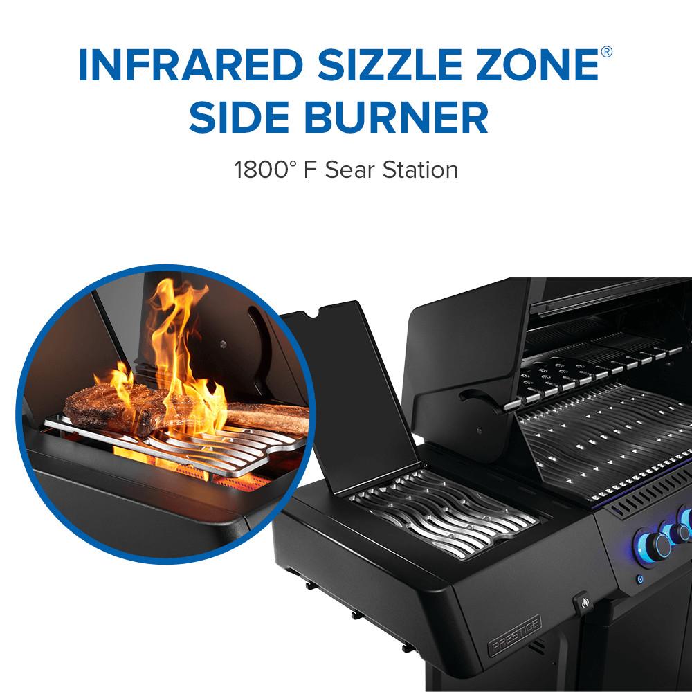Phantom Prestige 500 Connected RSIB with Infrared Side and Rear Burner , Propane, Matte/Matt Black