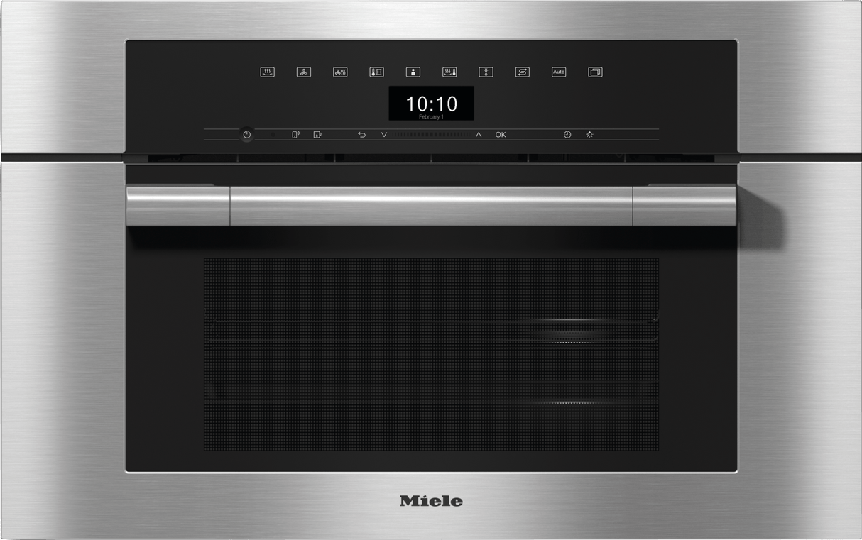 DGC 7370 Clean Touch Steel - 30" Compact Combi-Steam Oven XL for steam cooking, baking, roasting with networking + BrilliantLight.
