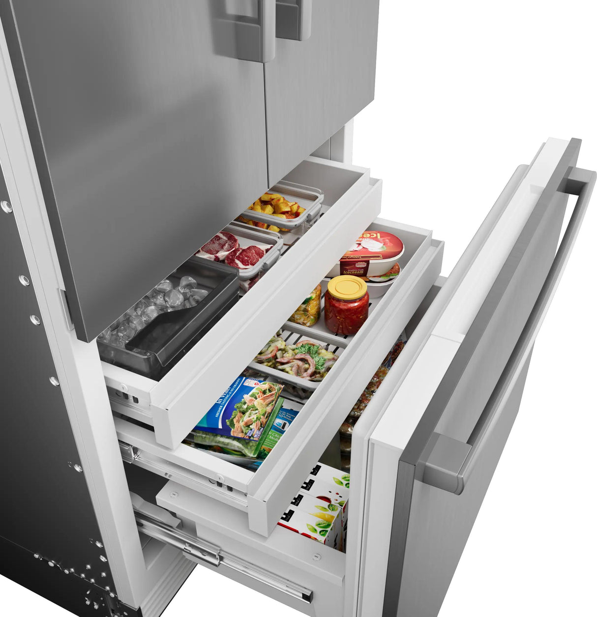 Benchmark™ Built-in Bottom Freezer Refrigerator 36'' Softclose® Flat Hinge