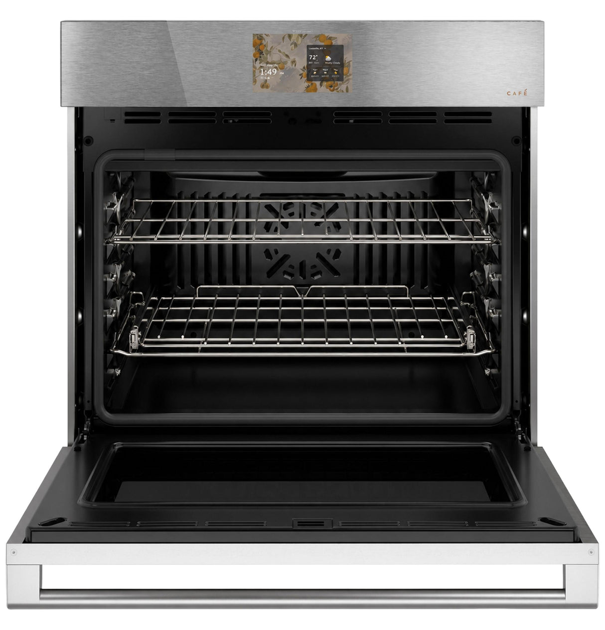 CAF(EBACK)™ 30" Smart Single Wall Oven with Convection in Platinum Glass