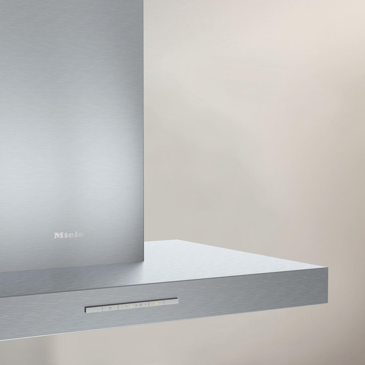 DAP 1727 Stainless steel - 30-inch wall-mounted ventilation hood with energy-efficient LED lighting and backlit controls for easy use.