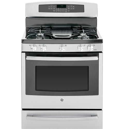 GE Profile™ Series 30" Free-Standing Self Clean Gas Range with Warming Drawer