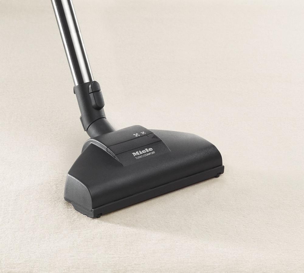 Compact C1 HomeCare PowerLine - SCAE0 canister vacuum cleaners with turbo brush for hard floor and low, medium-pile carpeting.
