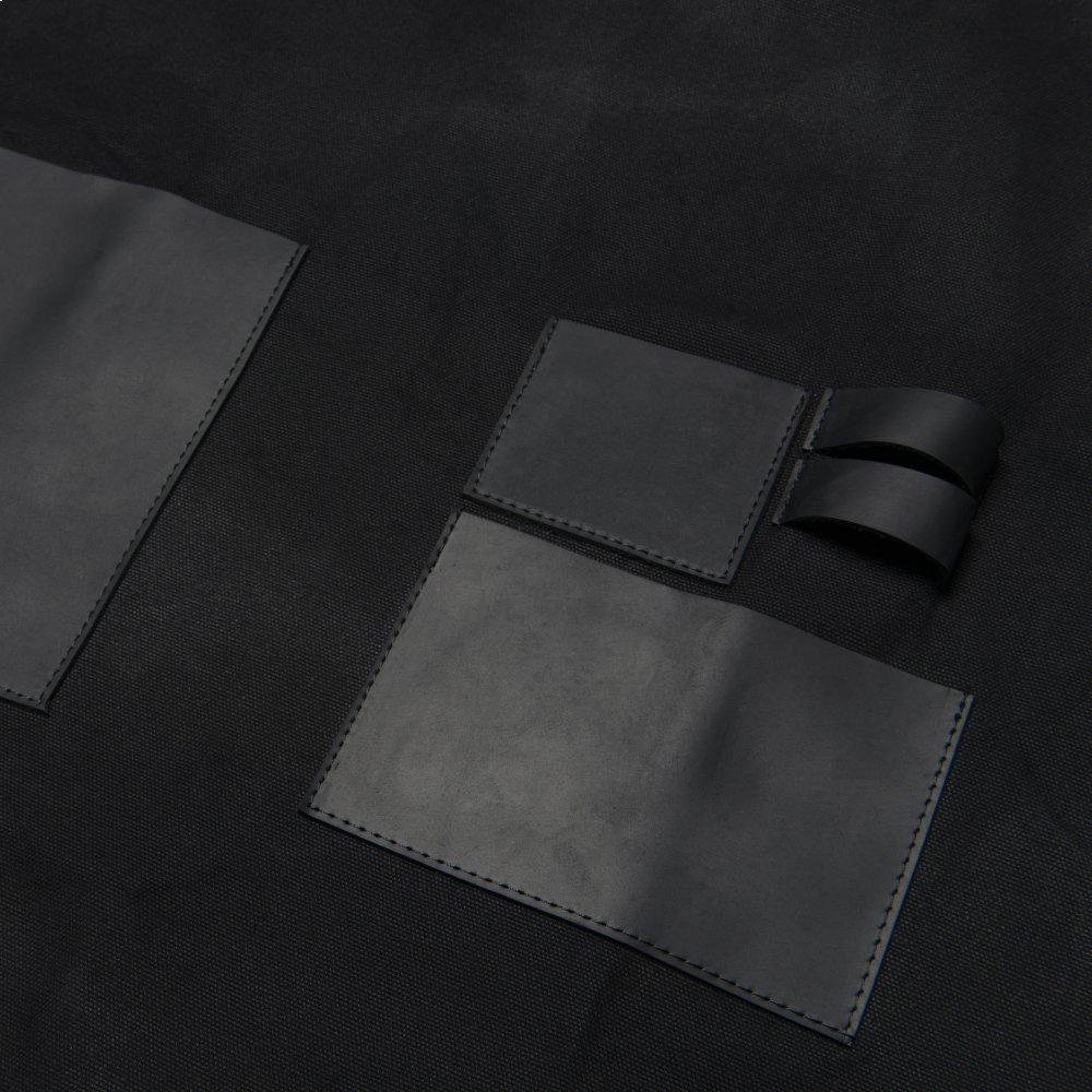 Grilling Apron - Black Canvas & Leather L