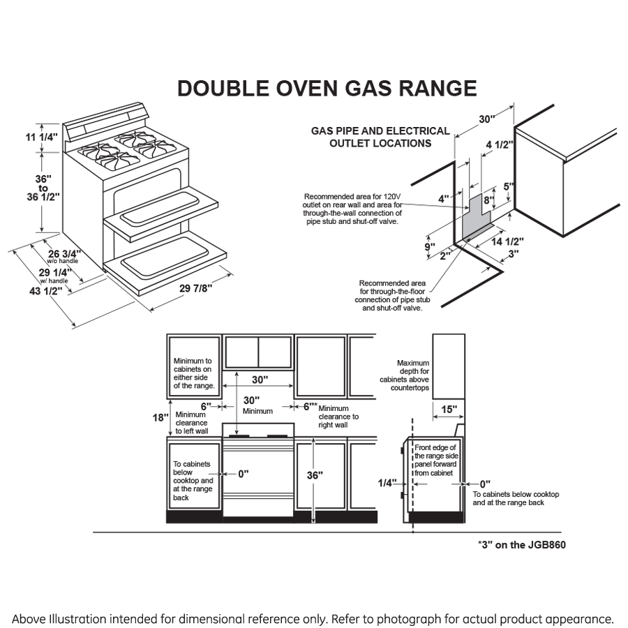 GE Profile™ 30" Free-Standing Gas Double Oven Convection Fingerprint Resistant Range with No Preheat Air Fry
