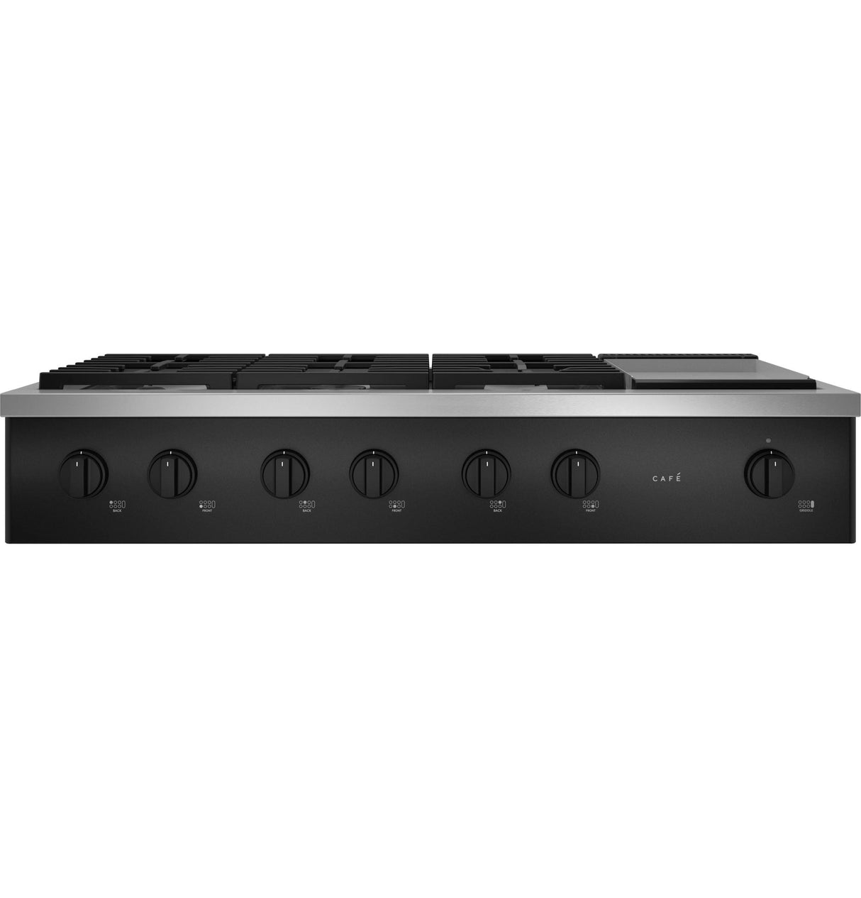 Café™ 48" Commercial-Style Gas Rangetop with 6 Burners and Integrated Griddle (Natural Gas)