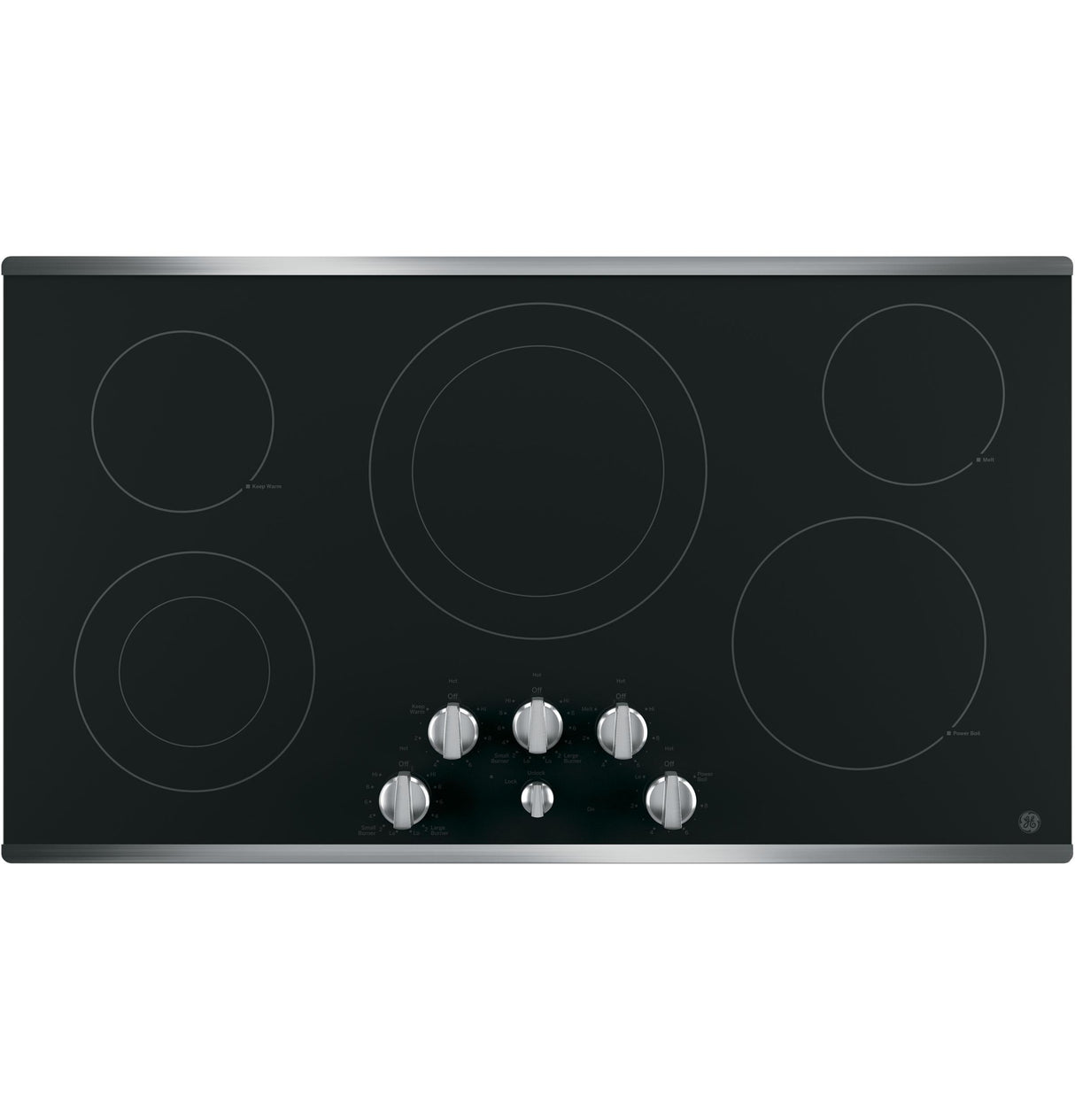 GE® 36" Built-In Knob Control Electric Cooktop