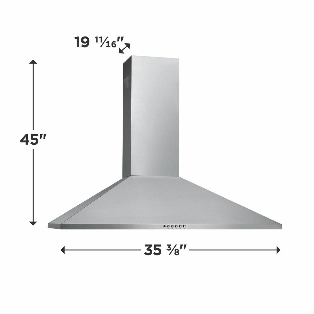 36" Stainless Canopy Wall-Mount Hood