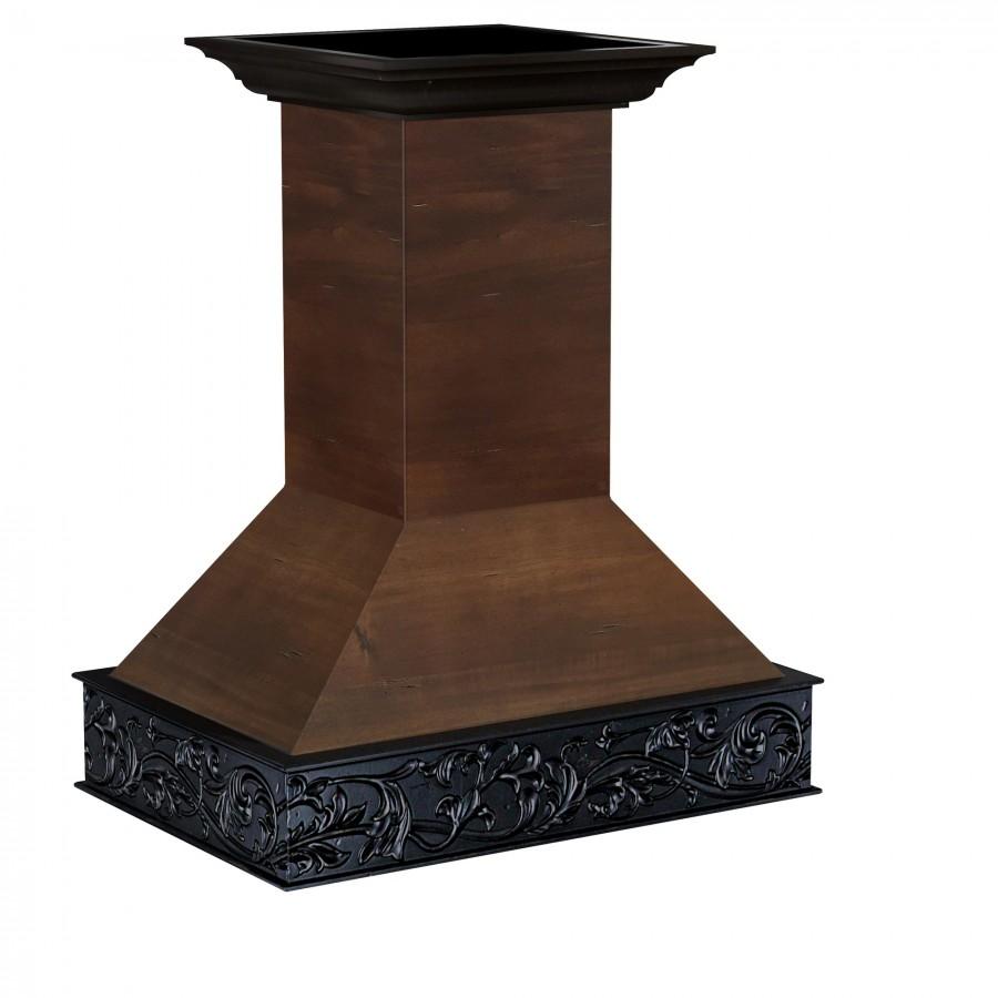 ZLINE 36" Wooden Wall Mount Range Hood in Antigua and Walnut (9373AR-36)