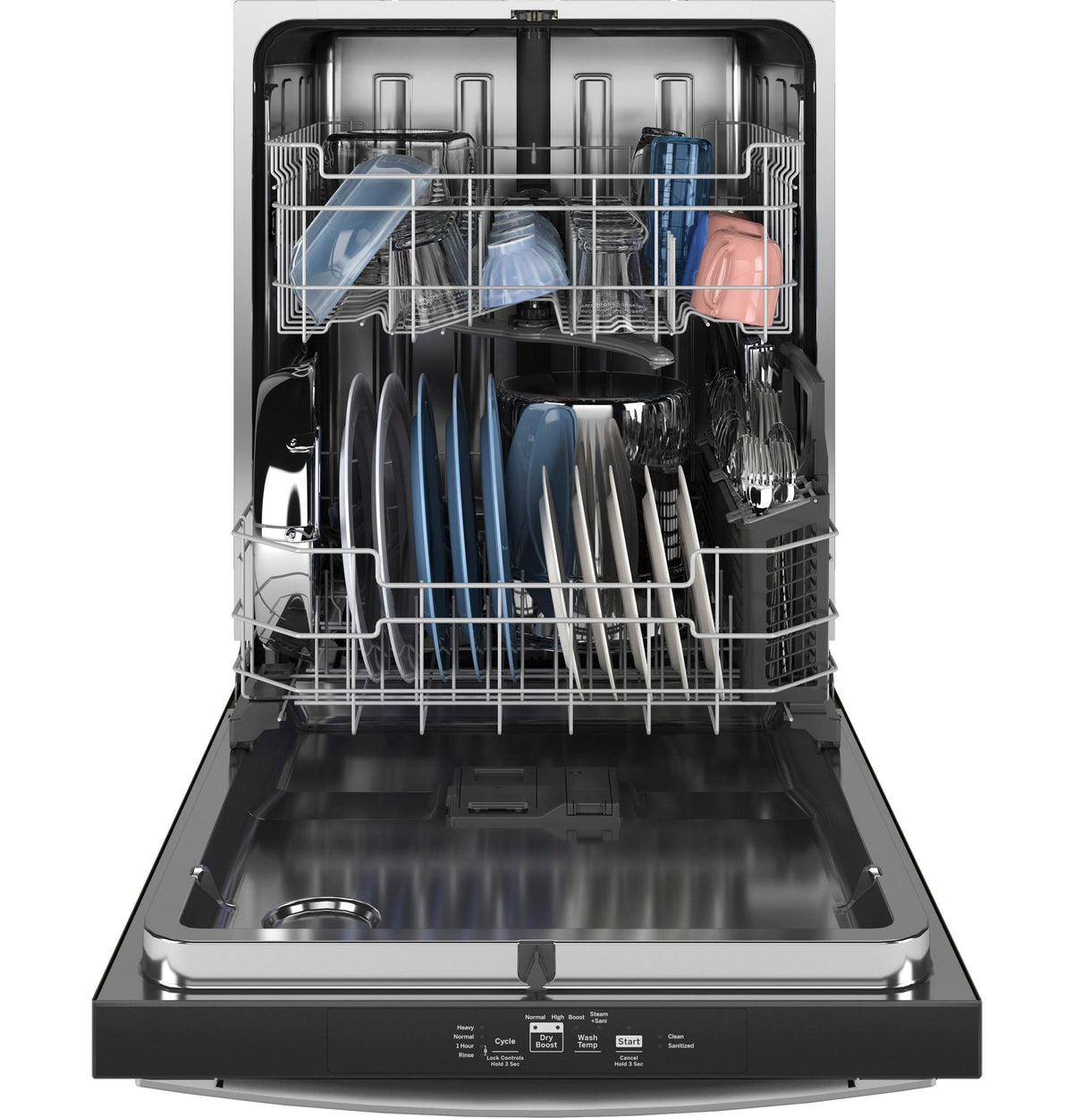 GE® ENERGY STAR® Top Control with Stainless Steel Interior Dishwasher with Sanitize Cycle & Dry Boost