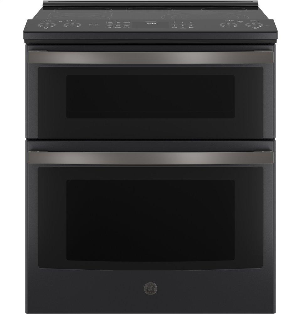GE Profile™ 30" Smart Slide-In Electric Double Oven Convection Range
