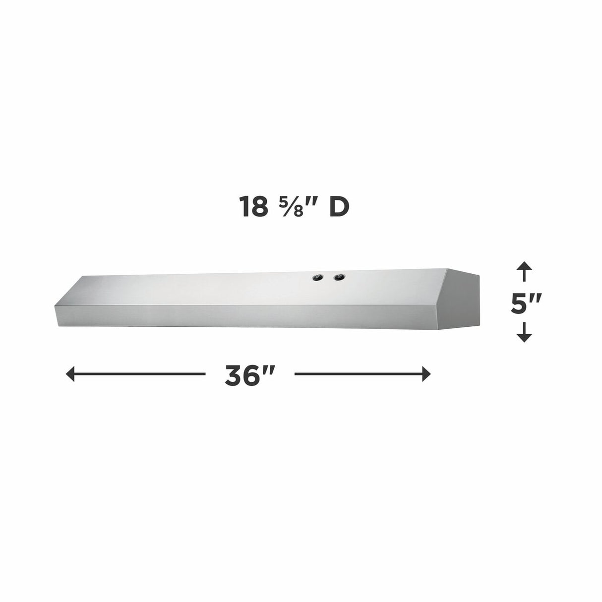 36" Overhead Range Hood