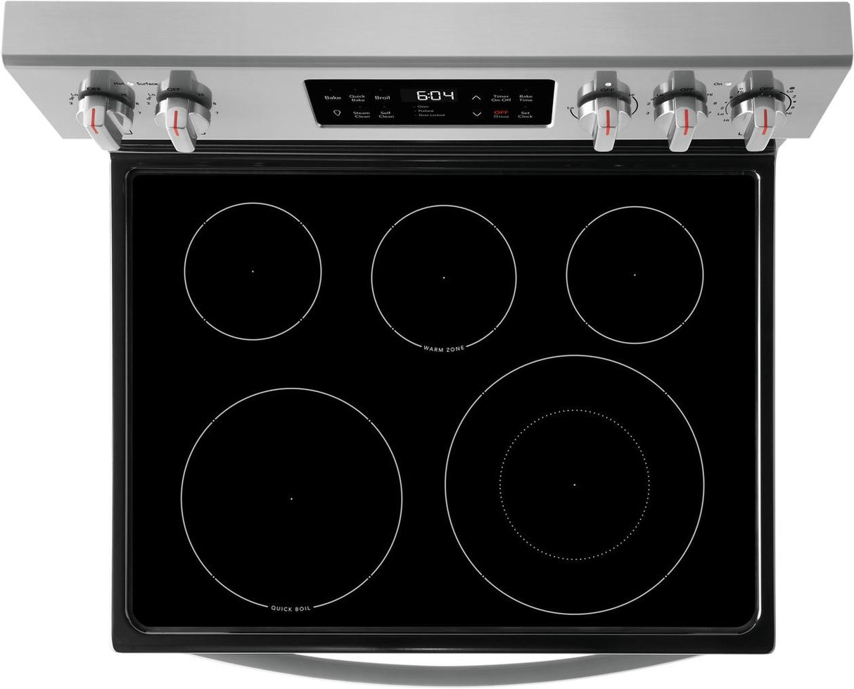 Frigidaire Gallery 30" Freestanding Electric Range with Steam Clean