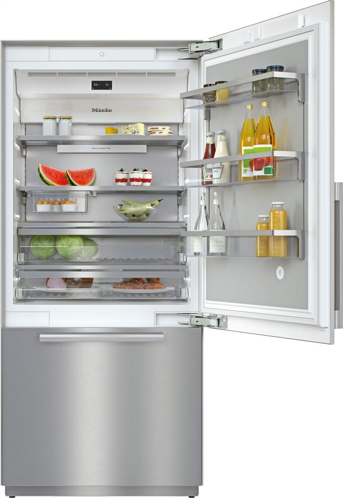 KF 2902 SF Stainless steel/CleanSteel - MasterCool™ fridge-freezer For high-end design and technology on a large scale.