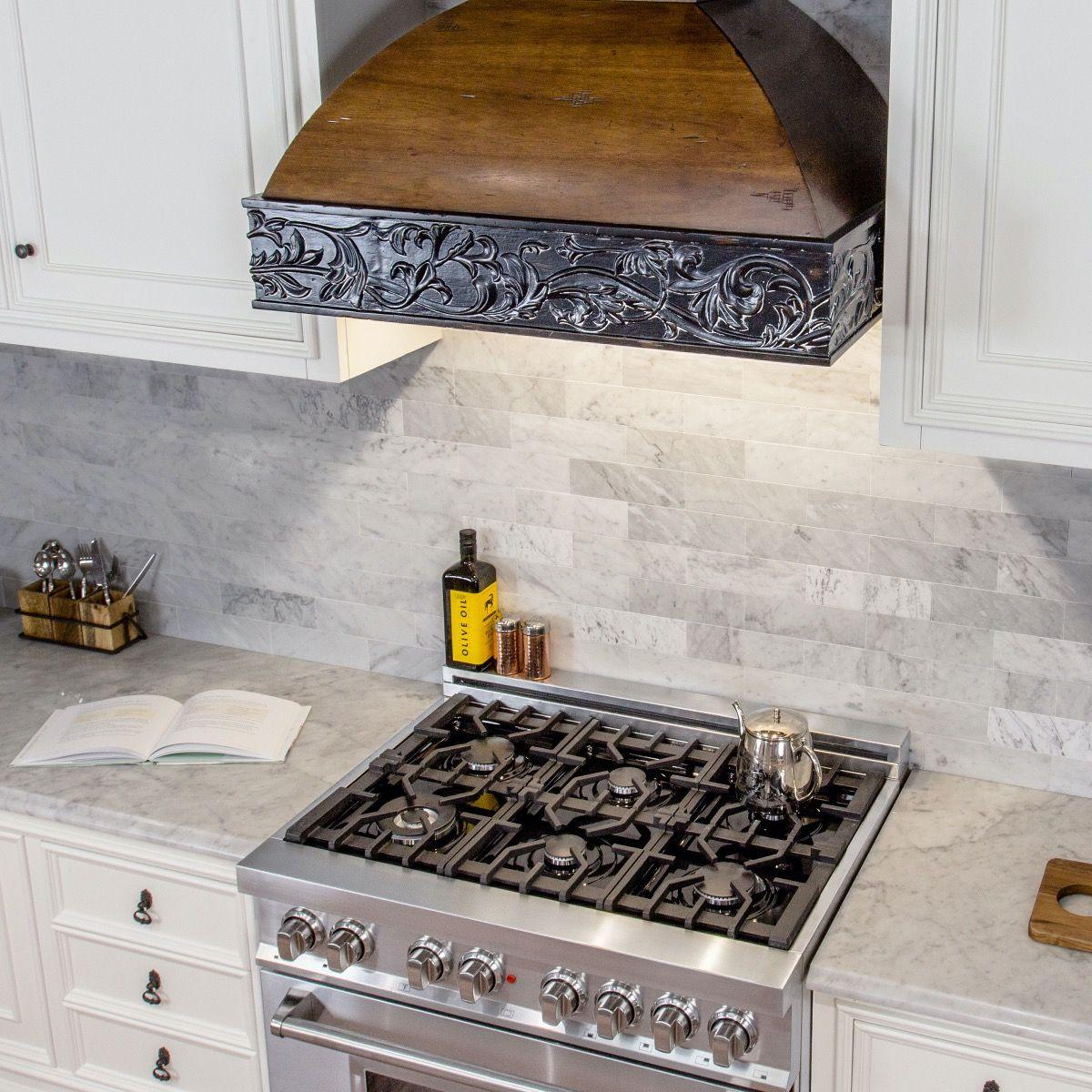 ZLINE 48 in. Wooden Wall Mount Range Hood in Antigua and Walnut - Includes Remote Motor