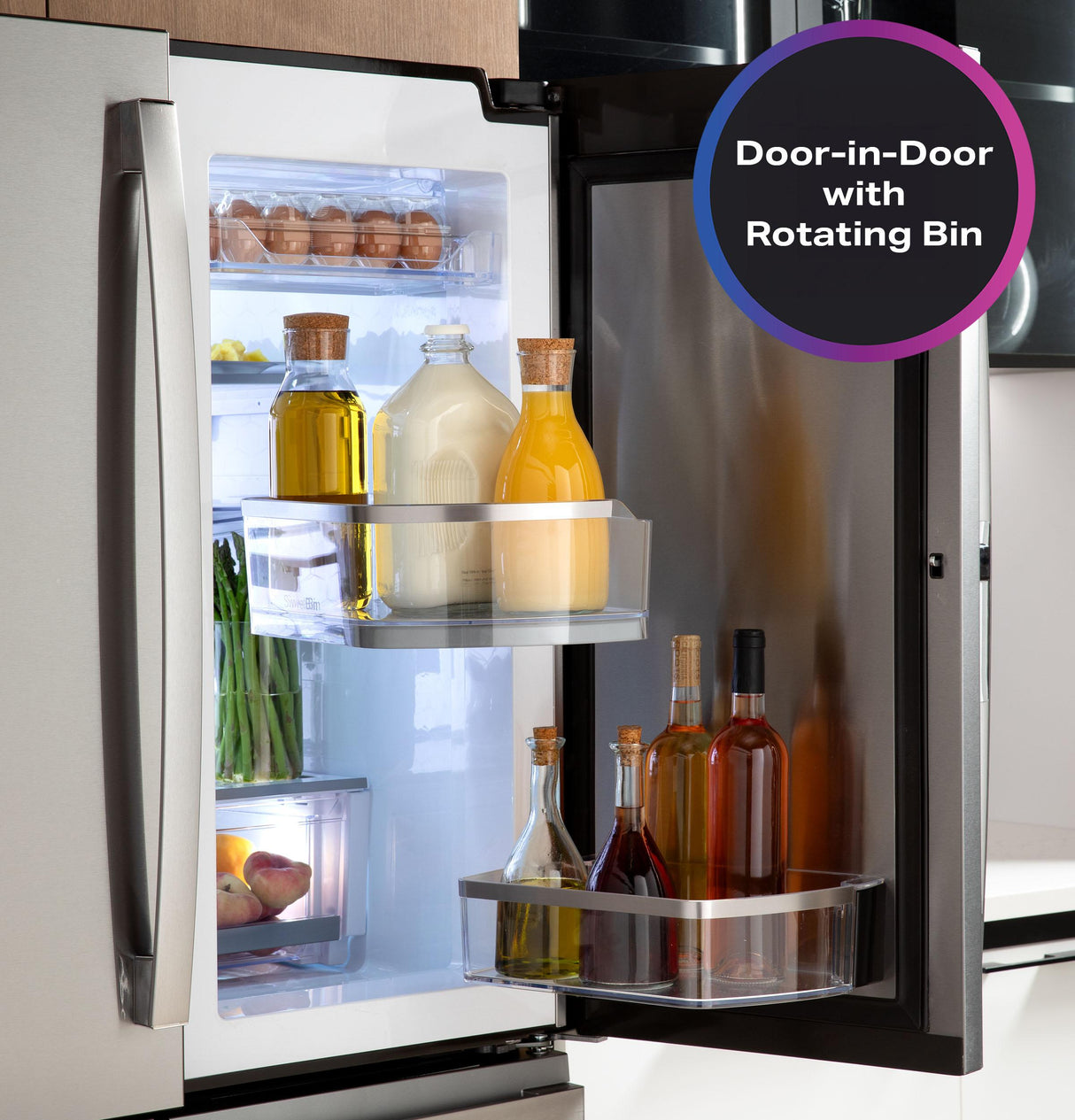 GE Profile™ ENERGY STAR® 27.9 Cu. Ft. Smart 4-Door French-Door Refrigerator with Kitchen Assistant™