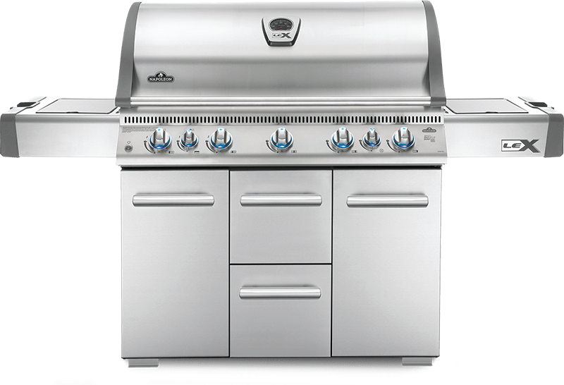 LEX 730 RSBI with Side Burner and Infrared Bottom & Rear Burners , Stainless Steel , Propane