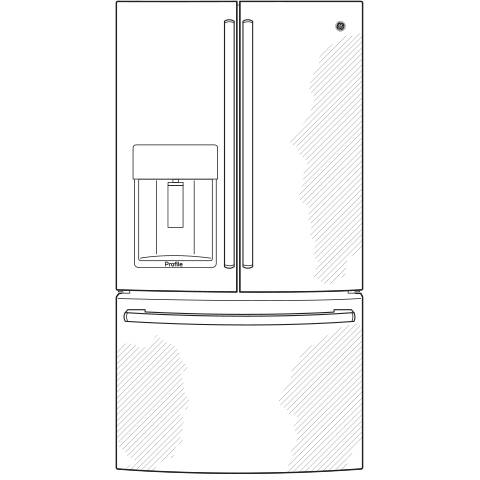 GE Profile™ Series ENERGY STAR® 27.7 Cu. Ft. French-Door Refrigerator with Hands-Free AutoFill
