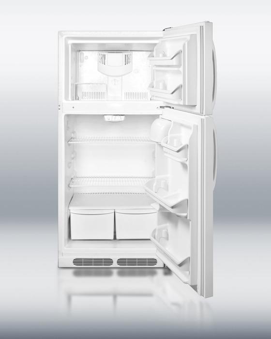 Full-sized frost-free refrigerator-freezer with deluxe interior