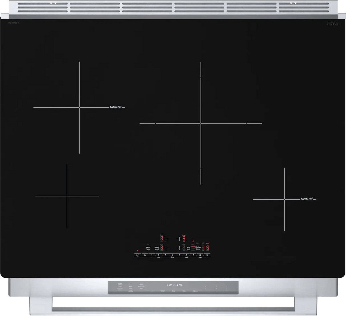 800 Series Induction Slide-in Range 30" Stainless Steel