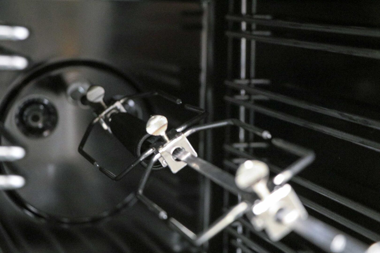 Nostalgie 48 Inch Dual Fuel Natural Gas Freestanding Range in Stainless Steel with Brass Trim