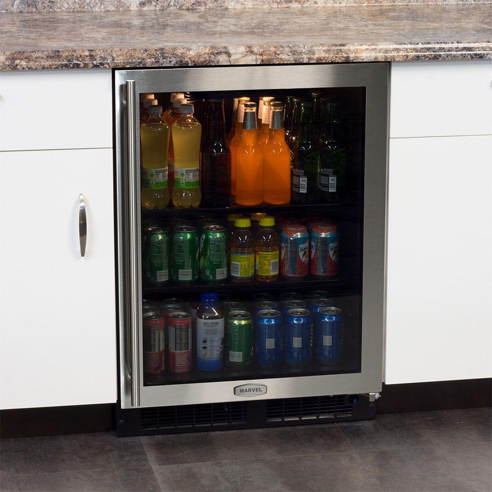 24-In Built-In High-Capacity Beverage Center with Door Swing - Right
