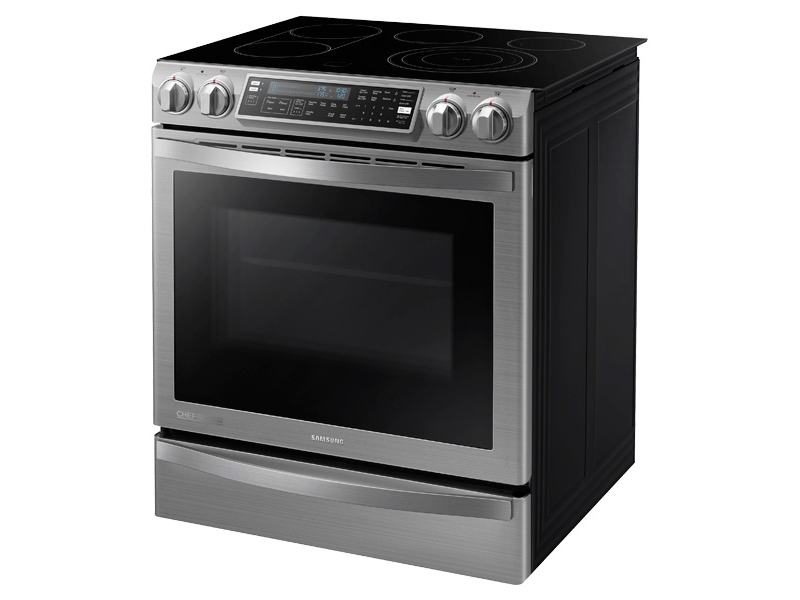 5.8 cu. ft. Slide-In Electric Chef Collection Range with Flex Duo Oven