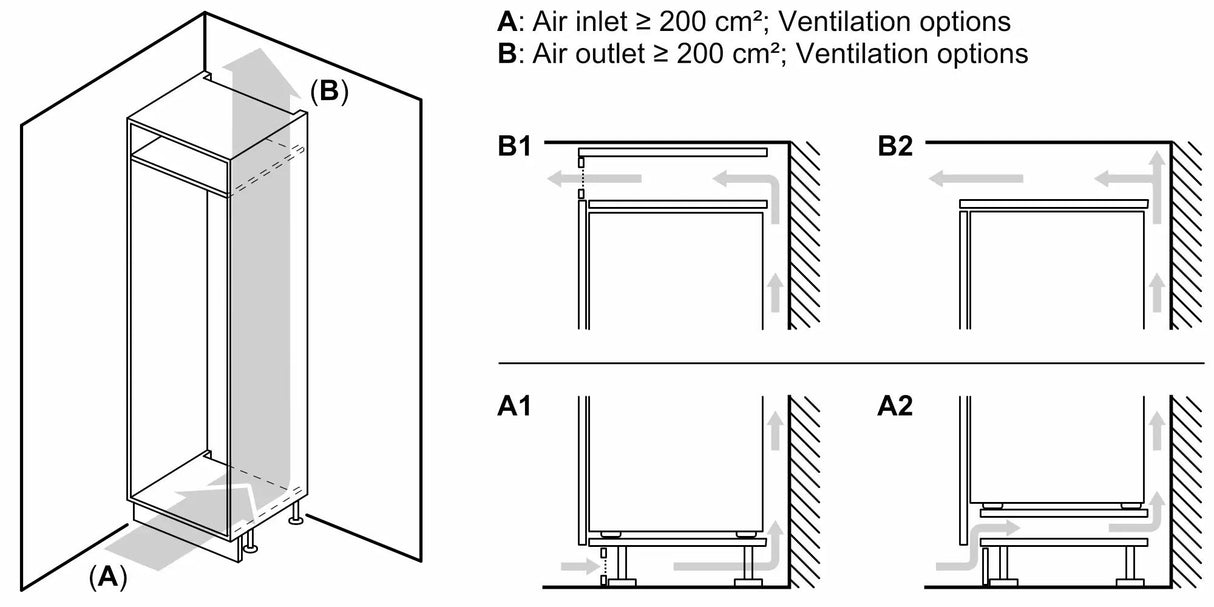 800 Series Built-in Bottom Freezer Refrigerator Softclose® Flat Hinge