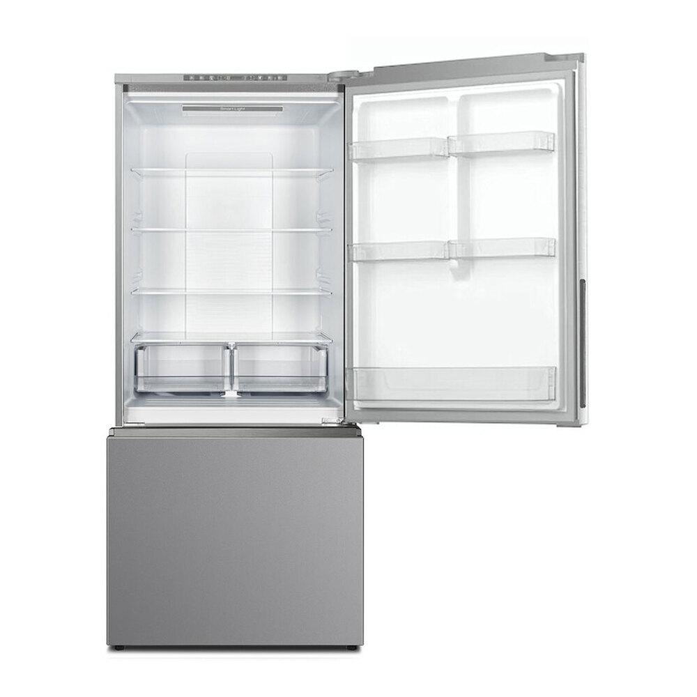 Verona VEFBF3017RISL 30 inch Freestanding Bottom Freezer Refrigerator with 17.6 cu. ft. Total Capacity, Automatic Ice Maker, Recessed Handle