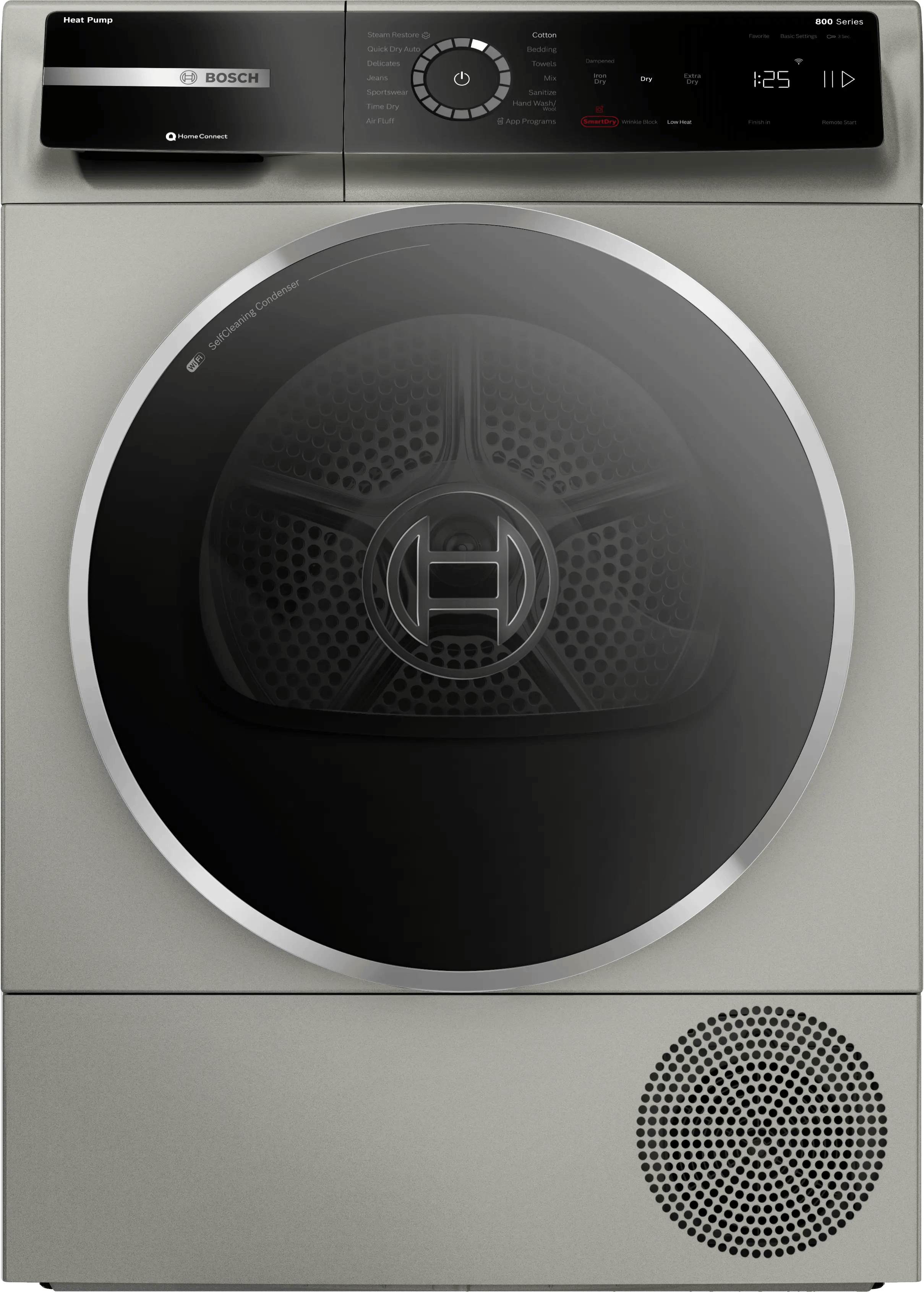 800 Series Heat Pump Dryer Pearl Steel