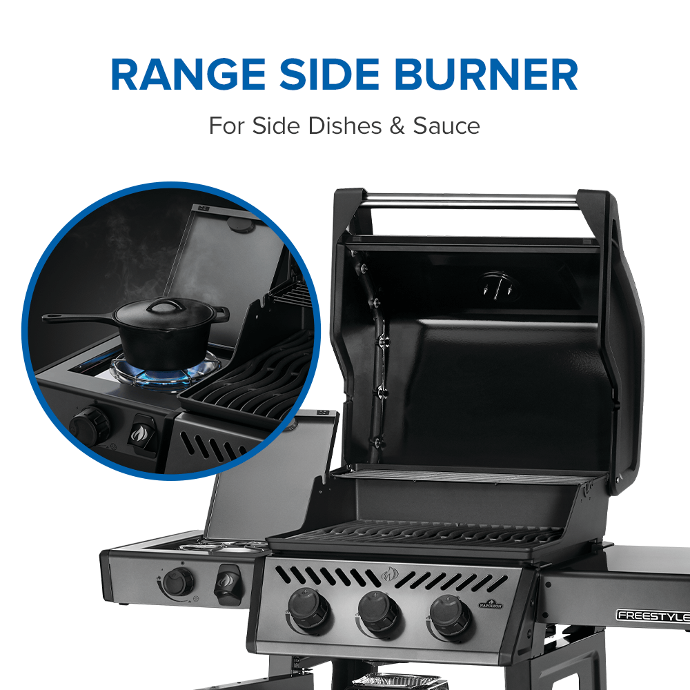 Freestyle? 365 SB with Range Side Burner , Propane, Graphite Grey