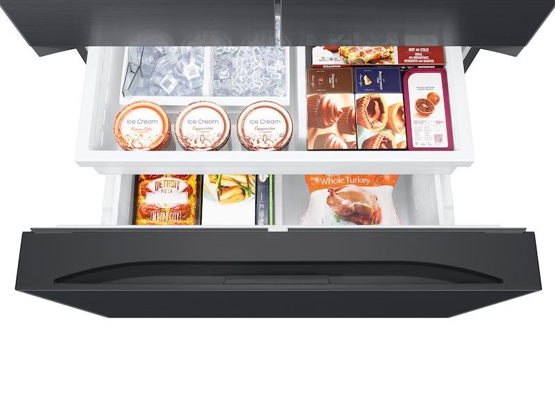 32 cu. ft. Mega Capacity 3-Door French Door Refrigerator with Dual Auto Ice Maker in Matte Black Steel