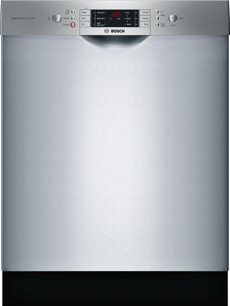 ADA 24" 800 Series Recessed Hndl, 6/5 Cycles, 3rd Rck, 44 dBA, RckMatic,15 Pl Stgs - SS