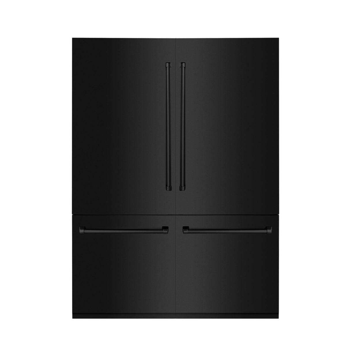 ZLINE 60" 32.2 cu. ft. Built-In 4-Door French Door Refrigerator with Internal Water and Ice Dispenser in Black Stainless Steel (RBIV-BS-60)