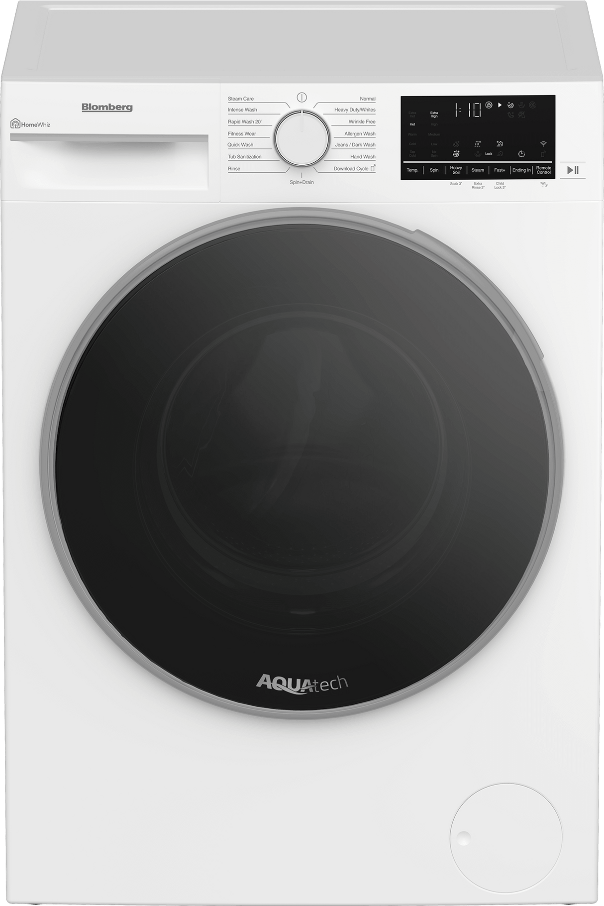 New 24in Front Load Washer white - 120V outlet req'd (pair w/ ventless dryer)