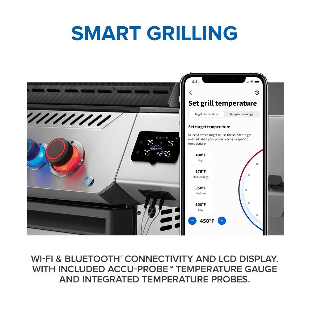 Prestige 500 Connected RSIB with Infrared Side and Rear Burner , Propane, Stainless Steel