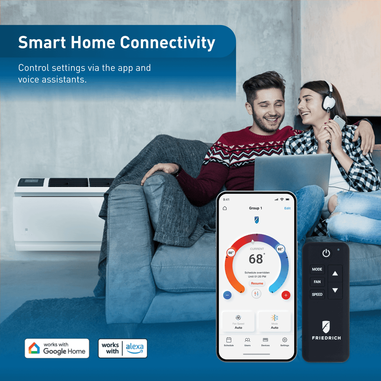Friedrich WallMaster Inverter 16,000 BTU 230V Smart Through-the-Wall Air Conditioner - Cool Only