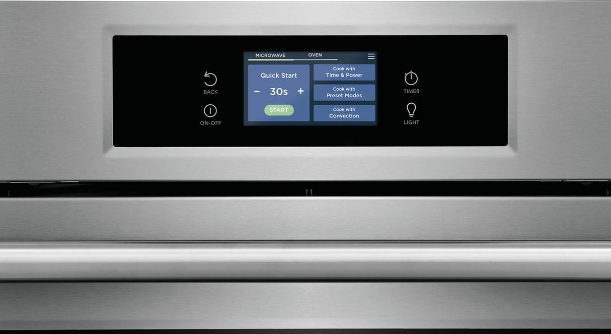 30" Electric Wall Oven and Microwave Combination with Total Convection