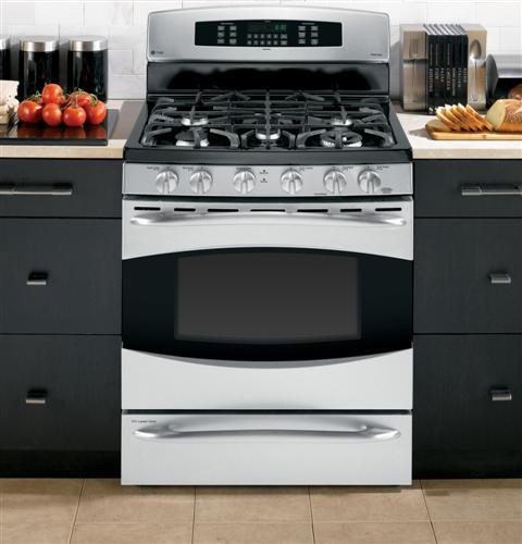GE Profile™ Series 30" Free-Standing Self Clean Gas Range with Baking Drawer