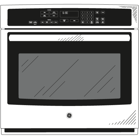 GE Profile™ Series 30" Built-In Single Convection Wall Oven