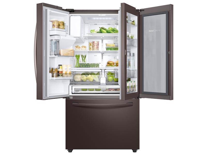 28 cu. ft. 3-Door French Door Food Showcase Refrigerator in Tuscan Stainless Steel
