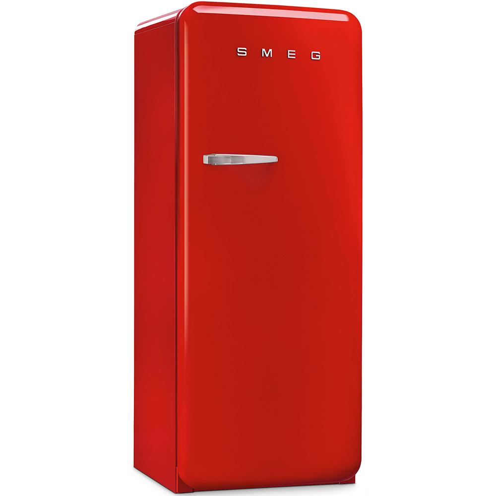 Approx 24" 50'S Style Refrigerator with ice compartment, Red, Right hand hinge