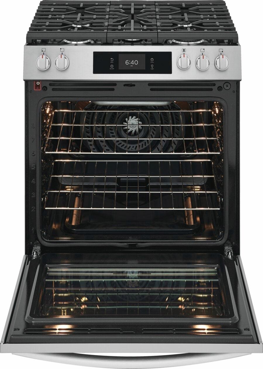 30" Front Control Gas Range with Stone-Baked Pizza