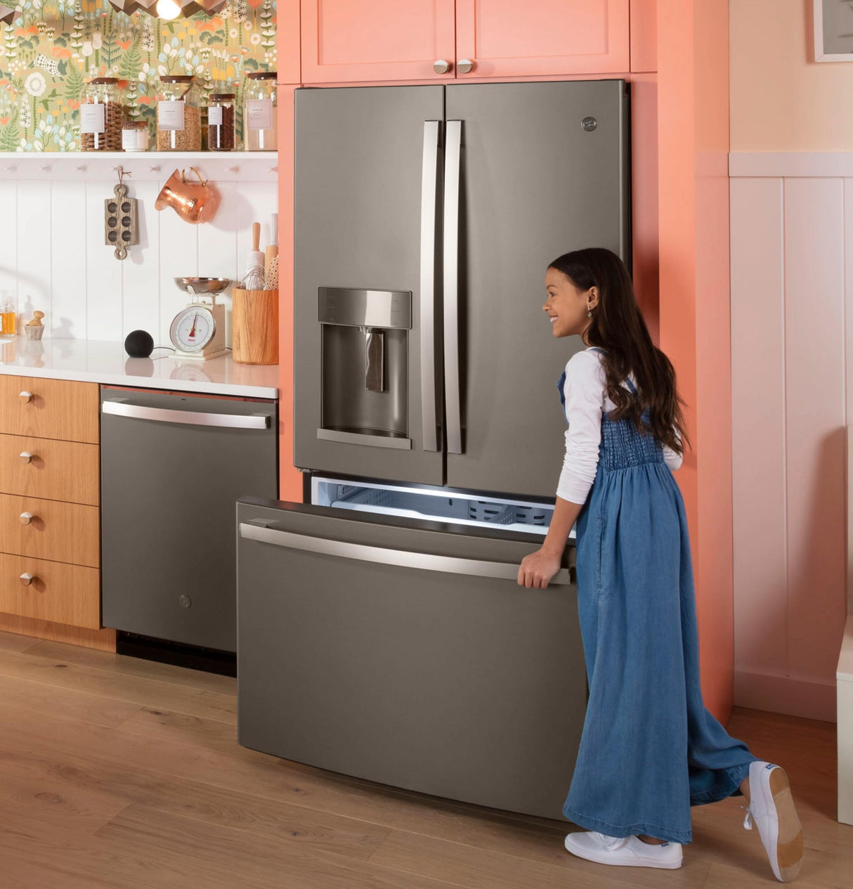 GE® ENERGY STAR® 22.1 Cu. Ft. Counter-Depth French-Door Refrigerator