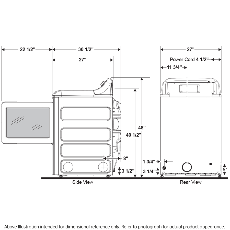 GE® ENERGY STAR® 7.4 cu. ft. Capacity Smart aluminized alloy drum Electric Dryer with Sanitize Cycle and Sensor Dry