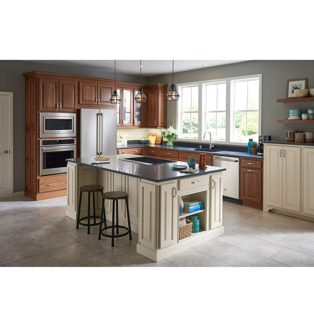 GE Café™ Series Stainless Interior Built-In Dishwasher with Hidden Controls