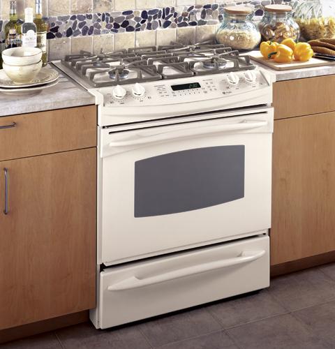 GE Profile 30" Dual Fuel Slide-In Range